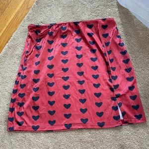 Red Skirt with Hearts